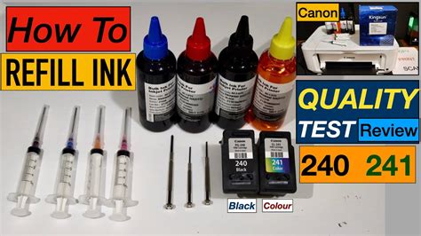refillable ink cartridges canon|How To Refill Canon 210, 240, 241, 245, 246, 440, 540 ink .